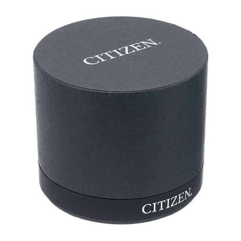 Citizen Reloj analógico de hombre con esfera negra y tono plateado, modelo moderno BI5010-59E