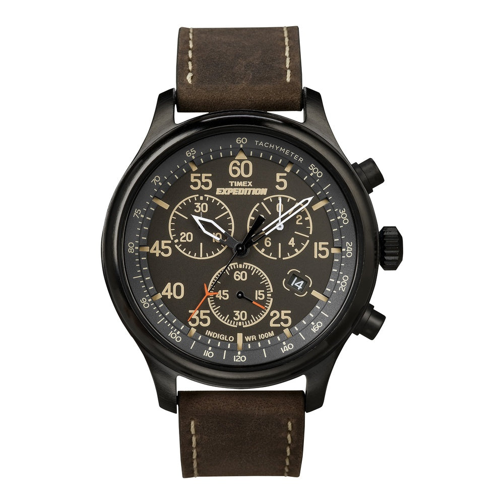Timex Expedition Field Chronograph para Hombre con Correa Ajustable, Cronógrafo, Luz INDIGLO y Resistencia al Agua