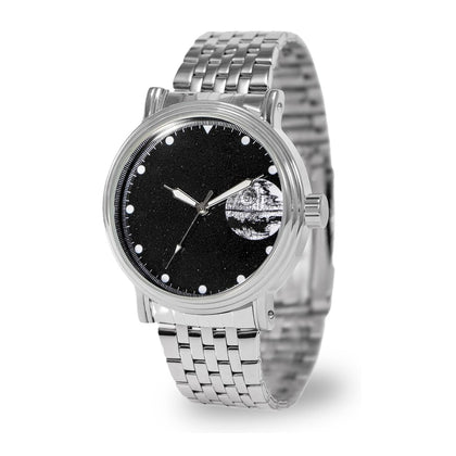Reloj analógico cuarzo vintage STAR WARS con diseño clásico, resistente al agua, para hombres, color plateado