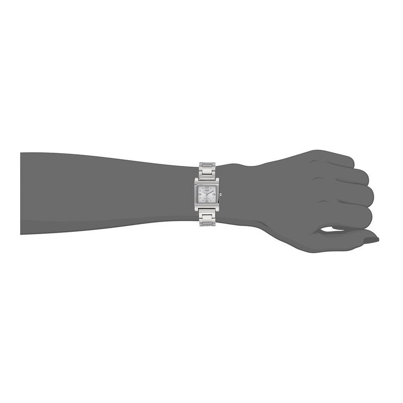 Reloj Casio de mujer LTP1237D-7A, acero inoxidable plata, dial blanco, movimiento de cuarzo y resistencia al agua