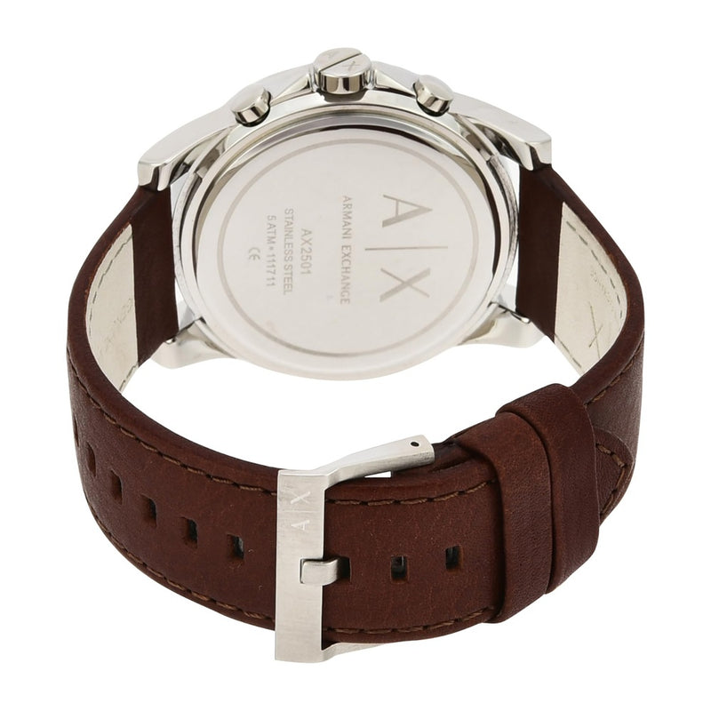 Reloj cronógrafo para hombre Armani Exchange con correa de piel de becerro, elegante y funcional
