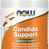 NOW Foods Supplements, Candida Support with Pau D'Arco, Oregano Oil, Black Walnut & Caprylic Acid, 180 Veg Capsules