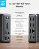 Anker Laptop Docking Station, 13-in-1 USB-C Docking Station, Triple Display with 2 x 4K HDMI and 1 x DP, 85W Charging for Laptop, 10 Gbps USB-C and 5 Gbps USB-A Data, Ethernet, Audio, SD
