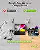 acer 7-in-1 Wireless Charging Station: Charger Stand for Multiple Devices for Apple - iPhone 16 15 14 13 12 Pro Max Apple Watch Airpods, Wireless Charger iPhone Charging Station with Bluetooth TimeSyn