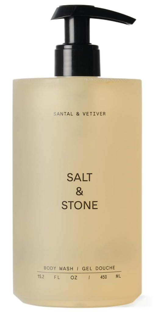 Salt & Stone Body Wash for Women & Men, Santal & Vetiver 15.2 fl oz