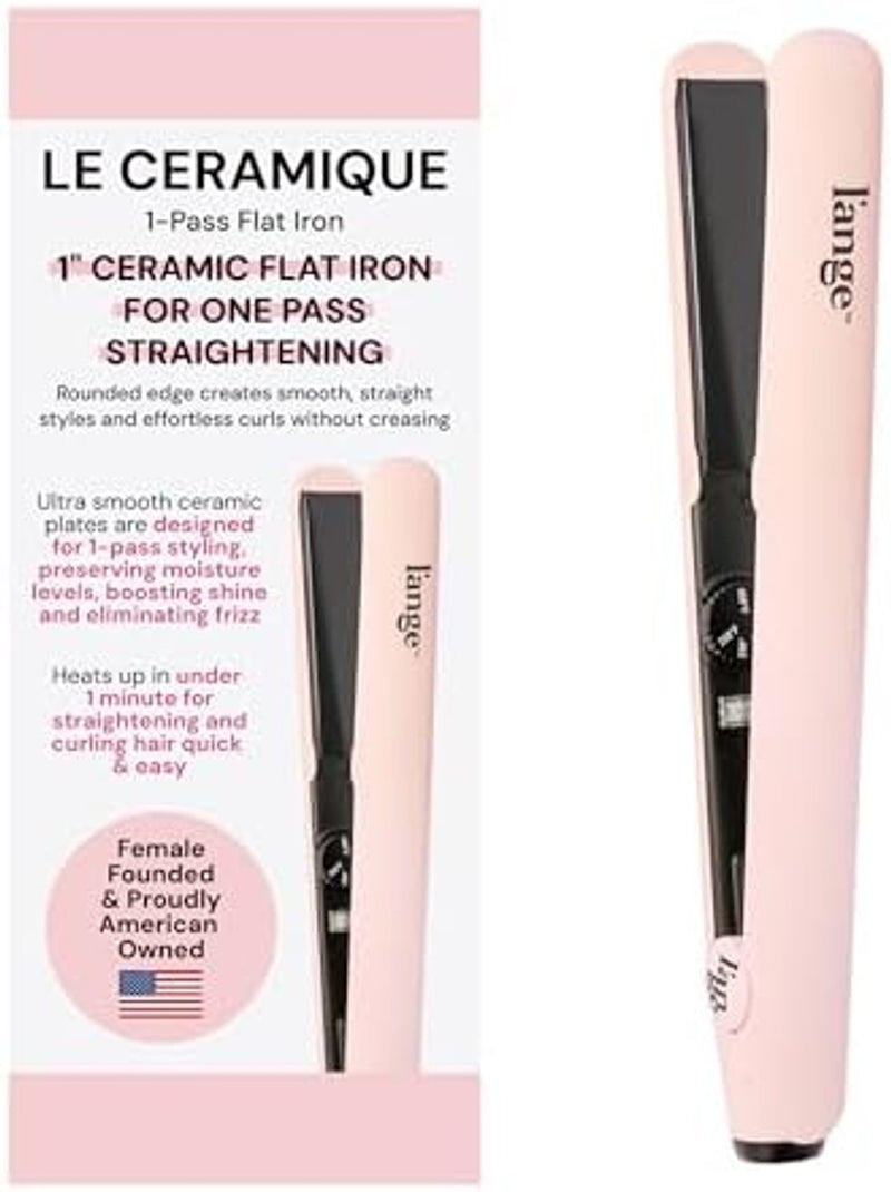 L'ANGE HAIR Le Ceramique 1-Pass Flat Iron Hair Straightener