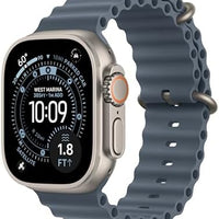 Apple Watch Ultra 3 [GPS + Cellular 49mm] Running & Multisport Smartwatch w/Rugged Titanium Case w/Black Ocean Band. Satellite Communications, Advanced Health & Fitness Tracking