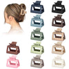 12 Pack Medium Small Hair Clips for Women, Claw Clips for Thick Thin Hair, Strong Hold Square Jaw Clips