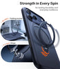 TORRAS Q3 Spin for iPhone 17 Pro Max Case with 360 Magnetic Stand, Camera Control, Fit for MagSafe, 4X Military-Grade Shockproof Case for iPhone 17 Pro Max Phone Case with Kickstand, Deep Blue