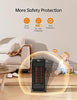 Space Heater, 1500W Space Heaters for Indoor Use Electric Heater for Bedroom, ECO Thermostat 90° Oscillating 24H Timer, Fast Heating, Remote Control, Safe for Home Office Room