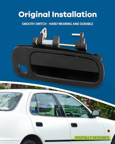 LUJUNTEC Exterior Interior Door Handles Driver Passenger Side Replacement for 1993-1996 for Toyota Camry(8pcs)