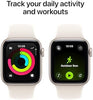 Apple Watch SE 3 [GPS 44mm] Smartwatch with Midnight Aluminum Case with Midnight Sport Band - M/L. Fitness and Sleep Trackers, Heart Rate Monitor, Always-On Display, Water Resistant