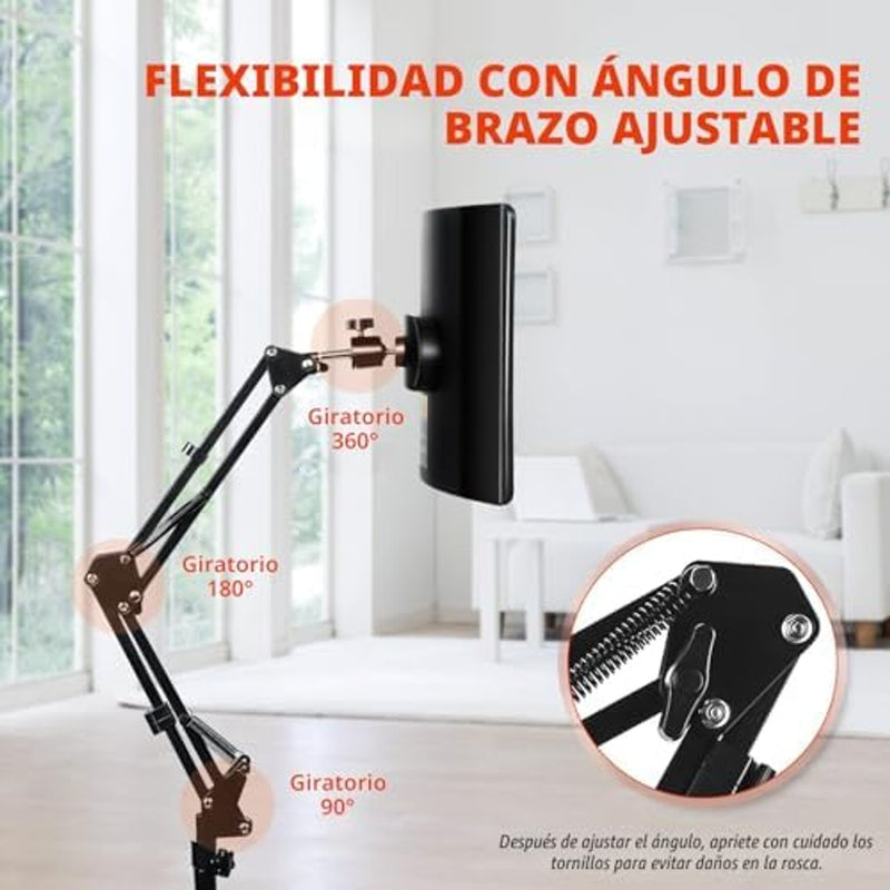 Terapia de luz roja para cara y cuerpo, lámpara de terapia de luz roja infrarroja con soporte LED de 660 nm de luz roja terapéutica y dispositivo de luz infrarroja de 850 nm para el cuerpo