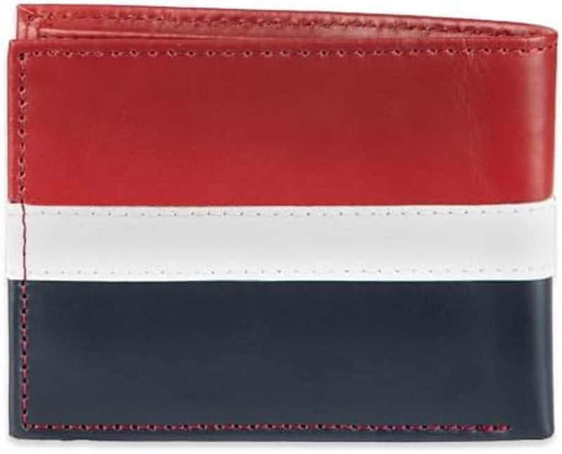 Tommy Hilfiger Men's Leather Orson RFID Bifold Wallet with Removable Passcase
