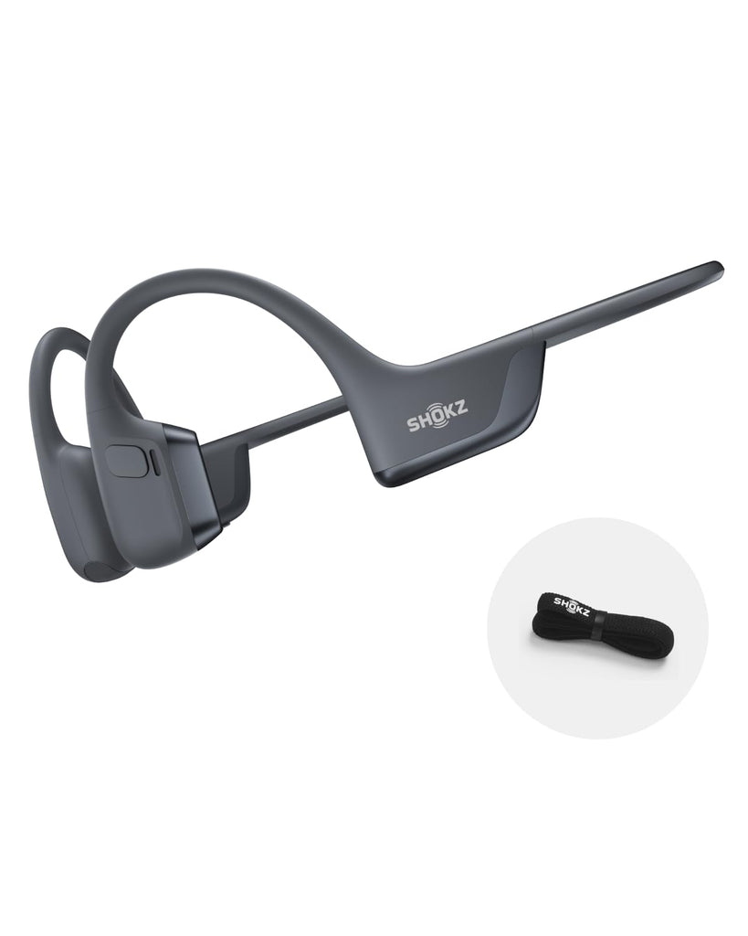 SHOKZ New OpenRun Pro 2- Bone Conduction Headphones, Open-Ear Bluetooth Wireless Sport Earphones for Running, Workouts - Sweat Resistant, Secure Comfortable Fit -Deep Bass, Smart Mic, Reflective Strip