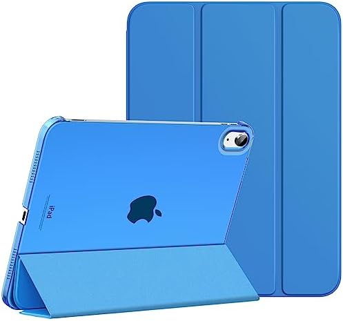 MoKo for iPad (A16) 11th Generation Case 11 Inch 2025, iPad 10th Generation Case 10.9 Inch 2022, Slim Stand Hard PC Translucent Back Shell Smart Cover, Support Touch ID, Auto Wake/Sleep, Navy Blue