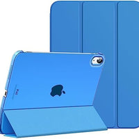 MoKo for iPad (A16) 11th Generation Case 11 Inch 2025, iPad 10th Generation Case 10.9 Inch 2022, Slim Stand Hard PC Translucent Back Shell Smart Cover, Support Touch ID, Auto Wake/Sleep, Navy Blue