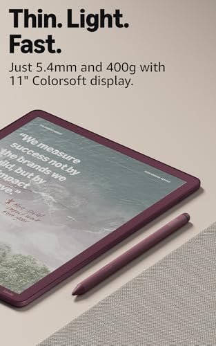Amazon Kindle Scribe Colorsoft 64GB (newest model) — 11” paper-like color display with front light — One notebook to replace them all — Write in notebooks, docs, and books. Pen included - Graphite