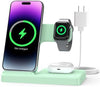 Wireless Charger iPhone Charging Station: 3 in 1 Charger Stand Multiple Devices for Apple - iPhone 17 16e 16 15 14 Pro Max 13 12 11 - Watch 11 10 9 8 7 6 5 4 3 2 SE and Ultra Series - Airpods 4 3 Pro