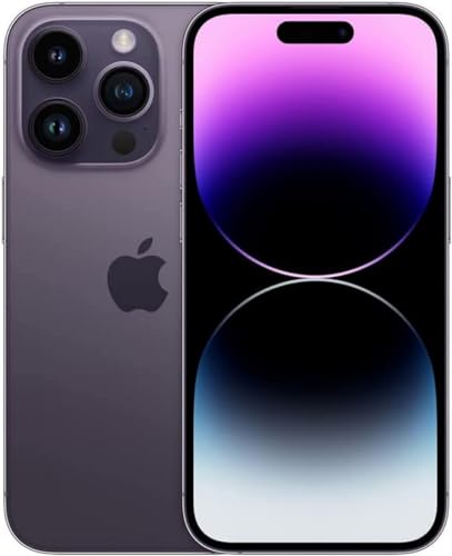 Apple iPhone 14 Pro, 128GB, Deep Purple - Desbloqueado (Reacondicionado)