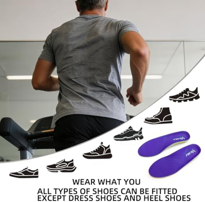 VALSOLE Heavy Duty Support Pain Relief Orthotics - 220+ lbs
