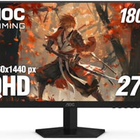 AOC 27 Inch Gaming Monitor QHD 320Hz Mini-LED HDR1000, White, Q27G4SLM/WS | 2560×1440 Computer Monitor, 0.3ms, HDR, DP 1.4, HDMI 2.0, Audio Out, Console Ready, 3-Year Zero-Bright-Dot