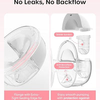 Nuliie S32 Wearable Breast Pump Hands-Free, More Private Electric Pump, 4 Modes 9 Suction Levels, 24mm Flange with 13/15/17/19/21mm Inserts, Easy Clean & Anti-Leak Design (2 Packs, White)