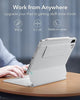 ESR iPad Air 11 Inch Case with Keyboard (M3,2025/M2,2024) & iPad Pro 11/Air 5/4 Gen Keyboard, Easy-Set Magnetic Stand, Portrait/Raised Modes, with Removable Protective Case, White【NOT for Pro 11 M4】