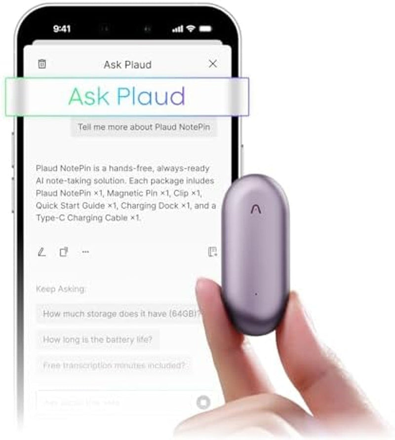 Plaud NotePin Voice Recorder