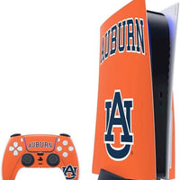 Skinit Decal Gaming Skin Compatible with PS5 Bundle - Officially Licensed Auburn University AU Orange Design