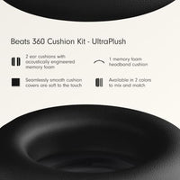 Beats 360 Cushion Kit for Earcups/Headband - UltraPlush, Black