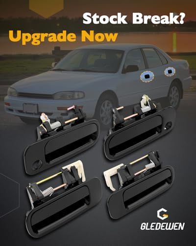 Outside & Inside Door Handles Brown, Compatible with 1992-1996 Toyota Camry