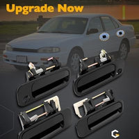 Outside & Inside Door Handles Brown, Compatible with 1992-1996 Toyota Camry