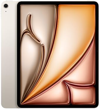 Apple iPad Air 13-inch (M4): Liquid Retina Display, 256GB, 12MP Front/Back Camera, Wi-Fi 7 with Apple N1, Touch ID, All-Day Battery Life — Starlight