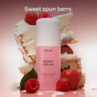 PHLUR Berry Cream Body Mist, 3 Fl Oz - Hair and Body Perfume | Sweet Berries & Vanilla Perfume Body Spray with Strawberry, Cream, Vanilla Bean and Sugared Amber Fragrance