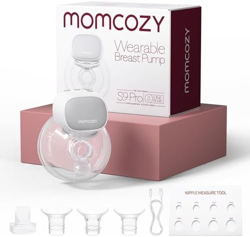 Momcozy S9 Pro Wearable Breast Pump Hands-Free, 24mm, 1 Pack, Gray