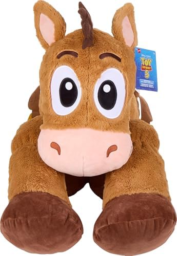 Mattel Disney and Pixar Toy Story 5 Ginormous Plush, 24-Inch Soft Toys, Extra-Large, Oversized Stylized Stuffed Animal Dolls