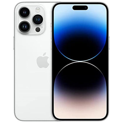 Apple iPhone 14 Pro, 128GB, Silver - Unlocked (Renewed)