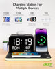 acer 7-in-1 Wireless Charging Station: Charger Stand for Multiple Devices for Apple - iPhone 16 15 14 13 12 Pro Max Apple Watch Airpods, Wireless Charger iPhone Charging Station with Bluetooth TimeSyn