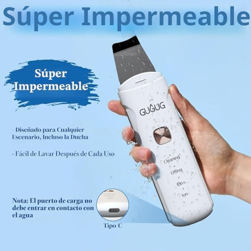 GUGUG - Limpiador de poros facial 4 en 1 impermeable para la piel