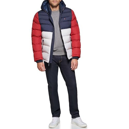 Tommy Hilfiger Men's Hooded Puffer Jacket (Standard and Big & Tall)