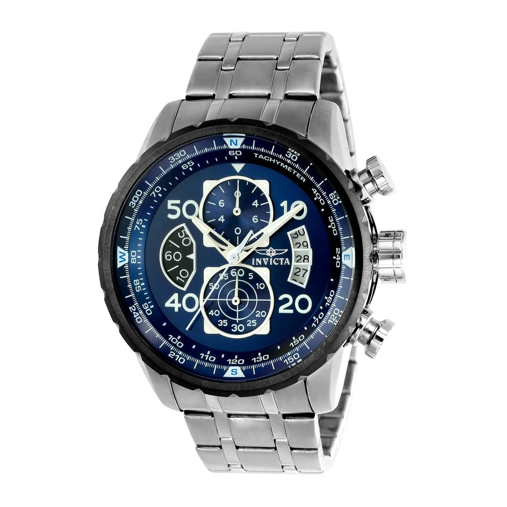 Invicta Aviator Stainless Steel Men's Quartz Watch - 48mm