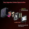 Blackview MP100 Mini PC with 3-Year Warranty, AMD Ryzen 7430U(equiv to 5850U) Mini Desktop Computer, Support 4K@144Hz UHD 3 Display, 16GB RAM 512GB NVMe SSD, Win11 Pro/USB3.2/WiFi 6/RGB Light/Big Fan