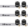 1 Pair 2 3 5 10 Lbs Adjustable Ankle Weights for Women Men Kids, Strength Training Wrist and Ankle Weights Sets for Gym, Fitness Workout, Running, Lifting - Black Grey Pink Blue Purple