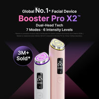 medicube Booster Pro X2™ | 7-in-1 Glow Beauty Device | 2X Care for Glow, Pores, Skin Definition & Radiance | Customized Dual & Sheet Mask Boost Modes | Korean Skincare Device | Pink