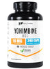 Yohimbine HCL, 10mg | 240 Veg Capsules | Maximum Strength Formula | Gluten-Free | Non-GMO