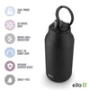 Ello Hydra 64oz Half Gallon Vacuum Insulated Stainless Steel Jug with Locking, Leak-Proof Lid and Soft Silicone Straw, Metal Reusable Water Bottle, Keeps Cold All Day