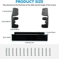 Under Desk Holder for Thunderbolt 4 Dock/Thunderbolt 3 Dock and Power Cable, Under Desk Iron Storage Rack for TS4 / TS3 Plus, No Drill, Easy Install with All Hardware Included