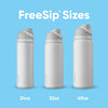 Owala FreeSip Insulated Stainless Steel Water Bottle with Straw for Sports, Travel, and School BPA-Free Sports Water Bottle, 32 oz, Shy Marshmallow