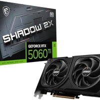 msi Gaming RTX 5060 Ti 16G Shadow 2X OC Graphics Card (16GB GDDR7, 128-bit, Extreme Performance: TBA MHz, DisplayPort x 3 2.1a, HDMI 2.1b, NVIDIA Blackwell Architecture)